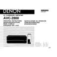 DENON AVC-2800 Instrukcja Obsługi