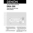 DENON DRA295 Instrukcja Obsługi