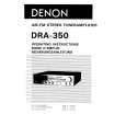 DENON DRA-350 Instrukcja Obsługi
