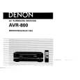 DENON AVR800 Instrukcja Obsługi