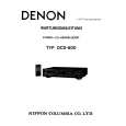 DENON DCD-600 Instrukcja Serwisowa